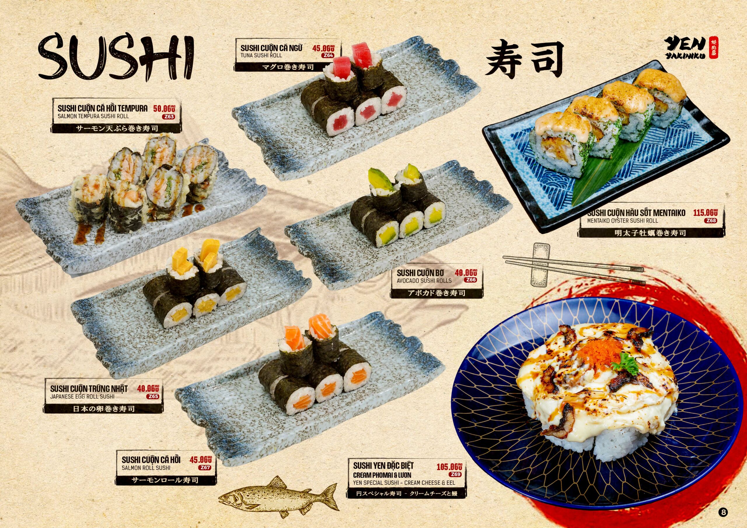 yenyakiniku menu