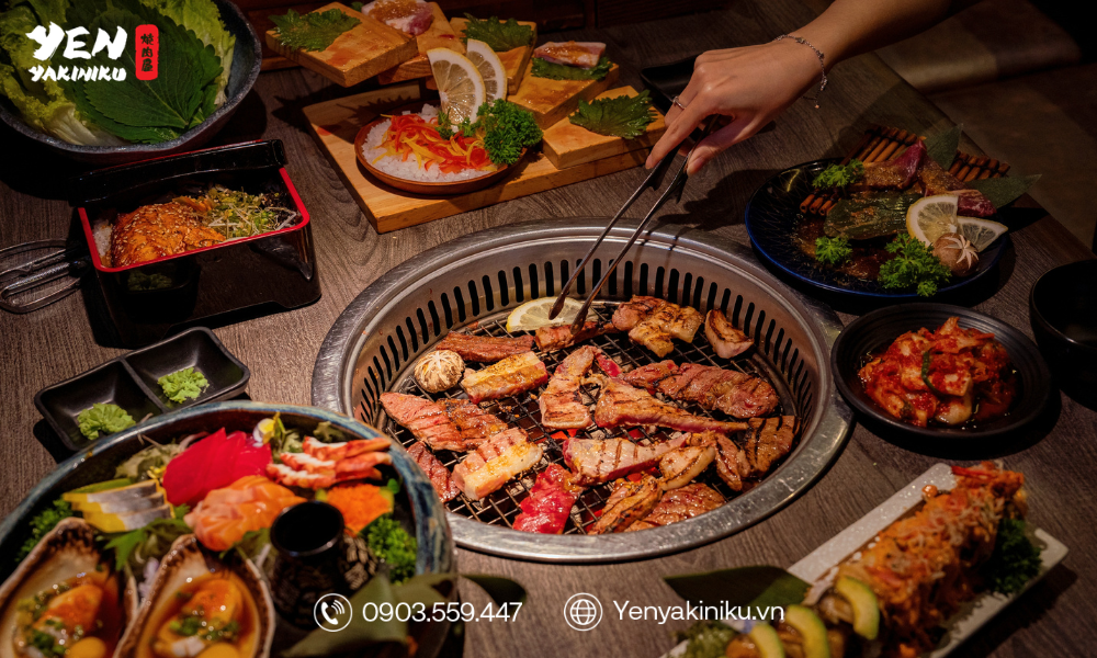BUFFET ĐI 4 TÍNH TIỀN 3 TẠI YEN YAKINIKU – THƯỞNG TIỆC NƯỚNG NHẬT ĐÓN MÙA PHÁO HOA