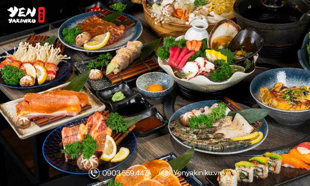 BUFFET NHẬT CAO CẤP TẠI YEN YAKINIKU: ĐI 4 TÍNH TIỀN 3, THƯỞNG THỨC MENU GỌI MÓN CHỈ TỪ 25K