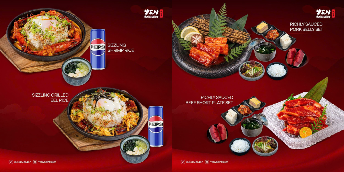 SET CƠM TRƯA NHẬT CHỈ TỪ 89K – TRỌN VẸN BỮA TRƯA VUI VẺ TẠI YEN YAKINIKU