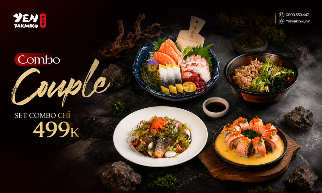COMBO 499K CHO 2 NGƯỜI | TRỌN VẸN HƯƠNG VỊ NHẬT TẠI YEN YAKINIKU