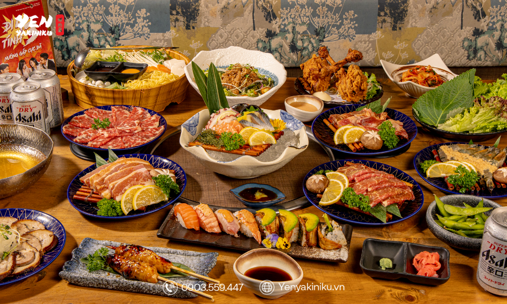 BUFFET NƯỚNG NHẬT ĐÀ NẴNG | HƠN 100 MÓN & ƯU ĐÃI 4 TÍNH 3 TẠI YEN YAKINIKU