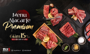 GIẢM 15% KHI ĐẶT BÀN TRƯỚC TẠI YEN YAKINIKU | ÁP DỤNG MENU ALACARTE