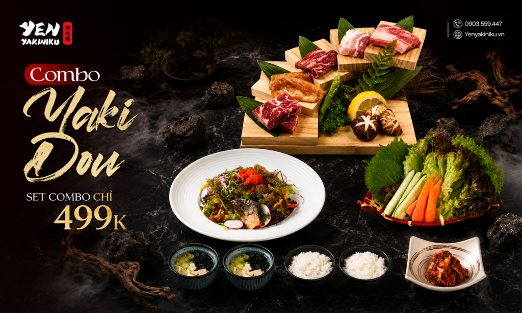 COMBO 499K CHO 2 NGƯỜI | TRỌN VẸN HƯƠNG VỊ NHẬT TẠI YEN YAKINIKU