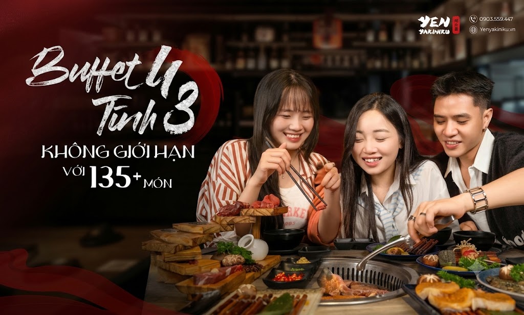 BUFFET NƯỚNG NHẬT TẠI ĐÀ NẴNG | THƯỞNG THỨC HƠN 130 MÓN NHẬT TẠI YEN YAKINIKU
