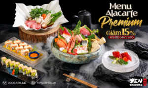 TIỆC LINH ĐÌNH - RINH NGAY ƯU ĐÃI 15% MENU GỌI MÓN TẠI YEN YAKINIKU