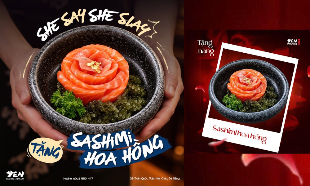 ƯU ĐÃI 20/10 TẠI YEN YAKINIKU | TẶNG HOA HỒNG CÁ HỒI MIỄN PHÍ TOÀN BỘ CHI NHÁNH
